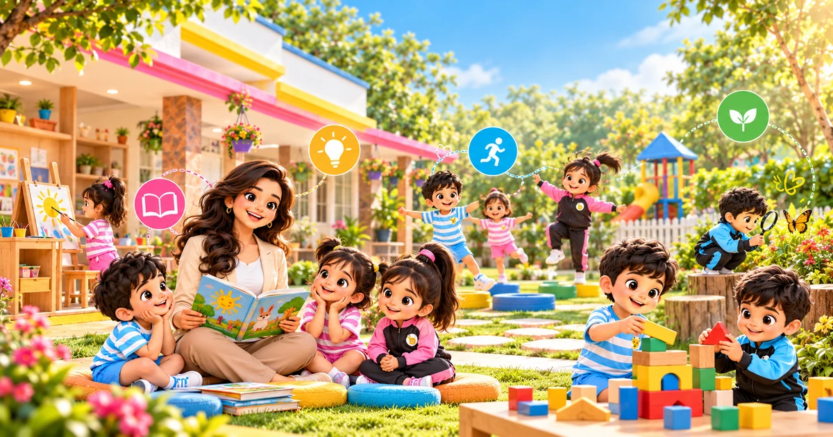 Kinderbee Editorial Article Illustration - NEP 2020 and the Foundational Stage: What a Preschool Operator Should Understand on Franchise & Business Growth - Nordic Pedagogy Research