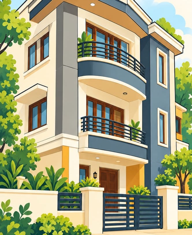 Representative illustration of the duplex; actual property may differ